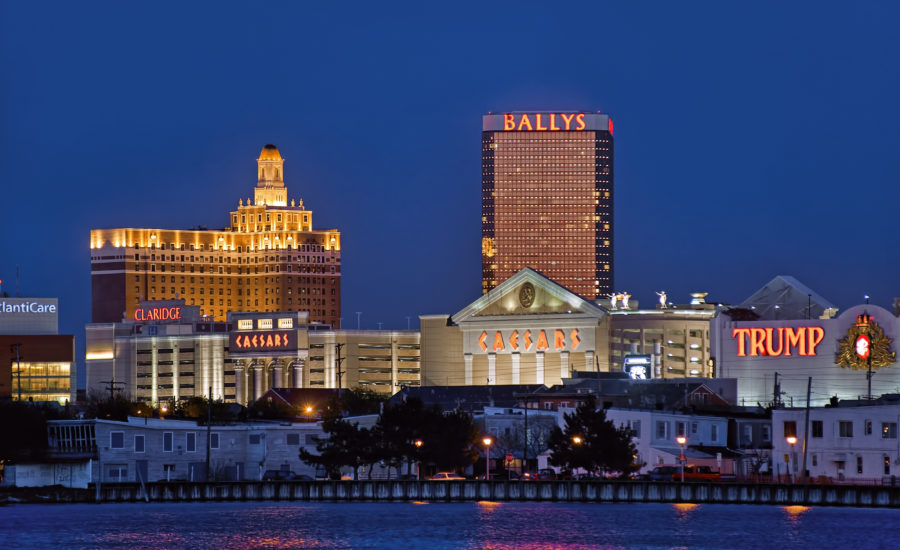 Atlantic City skyline at night - Gambling news latest updates