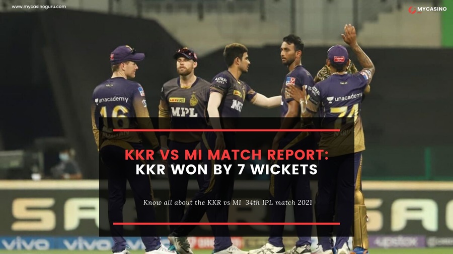 KKR vs MI Match Report – KKR Creams off a Smooth win against MI by 7 Wickets.