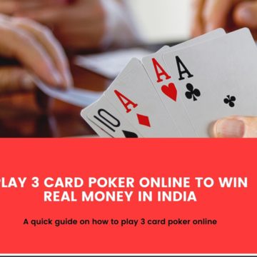 Play 3 Card Poker Online Real Money in India
