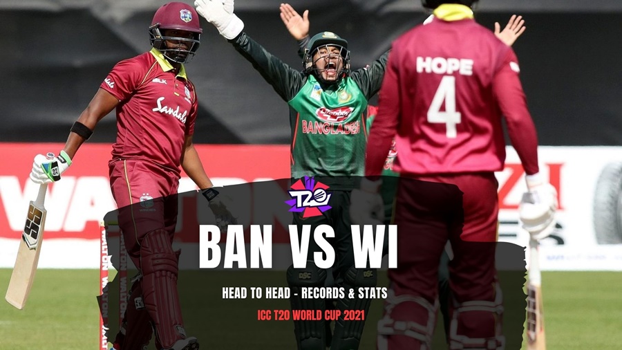 Bangladesh vs West Indies T20 World Cup 2021 – Records & Stats