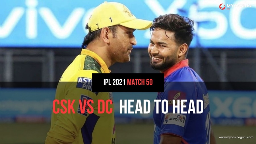 CSK vs DC Head to Head Match 50 IPL 2021 – Record & Stats