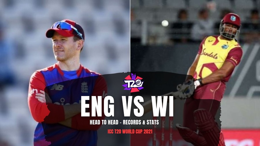 England vs West Indies T20 World Cup 2021 Head to Head – Records & Stats
