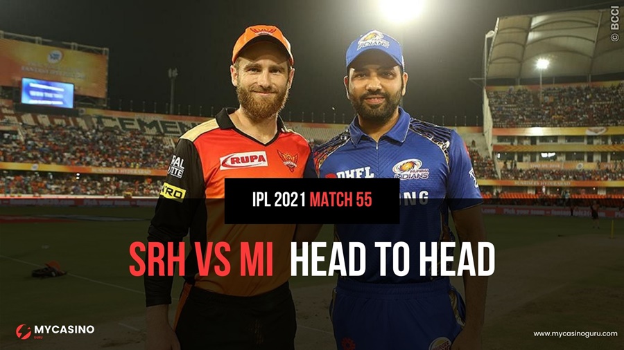 SRH vs MI Head to Head Match 55 IPL 2021