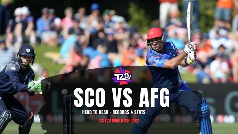 Afghanistan vs Scotland Head to Head T20 World Cup 2021 – Record & Stats